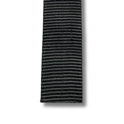 Sangle tubulaire 1" jaune ou noir au mètre