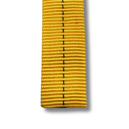 Sangle tubulaire 1" jaune ou noir au mètre